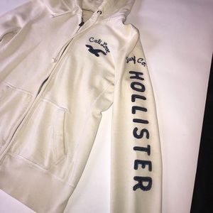 White Hollister hoodie